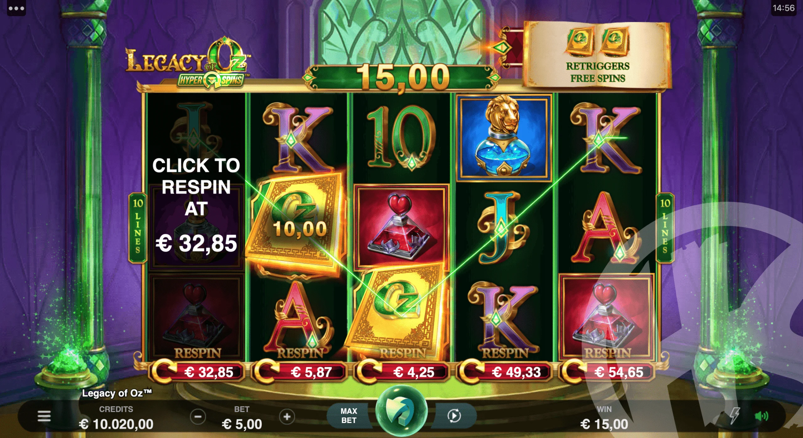 Legacy of Oz Hyper Spins Slot Review pic 3